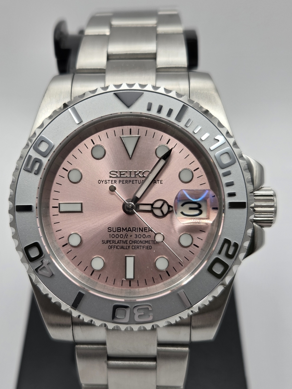 New Custom 40mm SeikoMod Automatic Watch Dive Watch